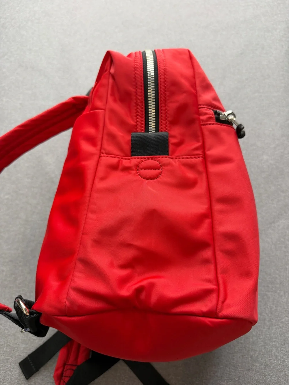 Shortly Love Ace Red Nylon Medium Backpack